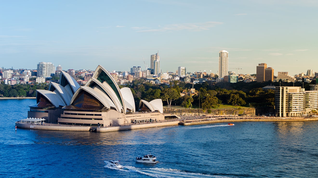 Sydney with the Opera House