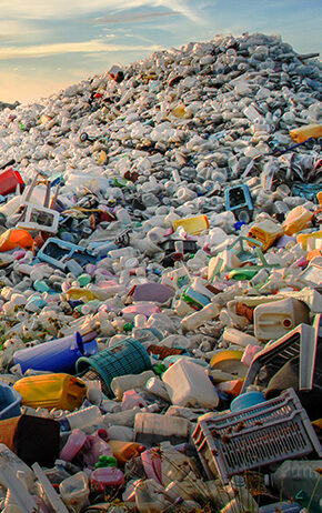 plastic waste in landfill