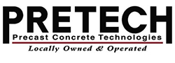 PreTech Precast Concrete Technologies locally owned & operated logo